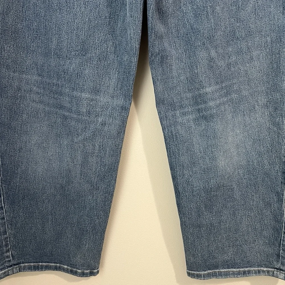 Spanx Spanxshape Authentic 360 Barrel Leg Jeans Women's XL R Medium Wash 21528R - Picture 8 of 11